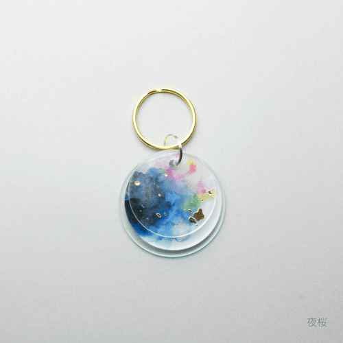 ドロップキーホルダー あわいろ桜