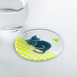 emoemo×toumei コースター グレーねこ