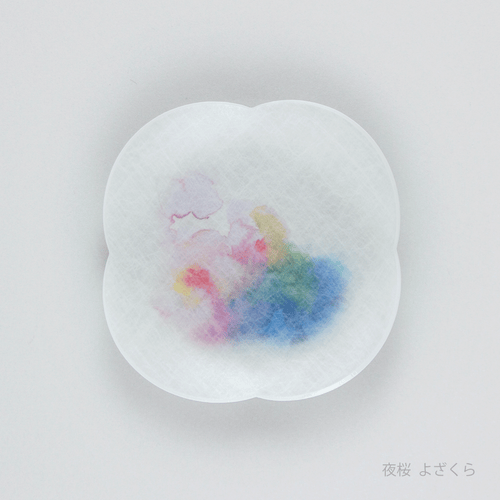 あわいろ まめざら 桜 11cm　夜桜