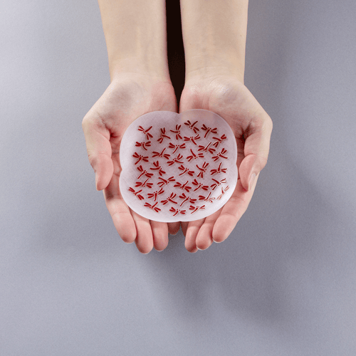 toumei×DOTS  京印伝 漆 まめざら 11cm木箱入2枚セット