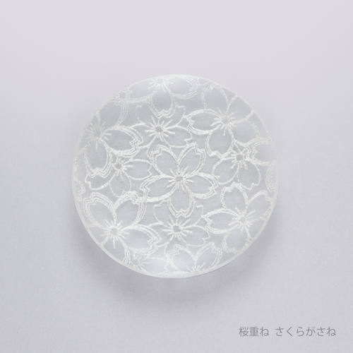 伊と幸  絹織物 まめざら　桜重ね
