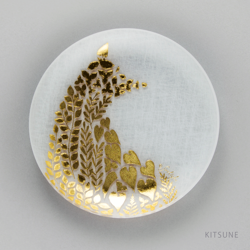 toumei×sotlight 箔 プレート 13.5cm KITUSNE