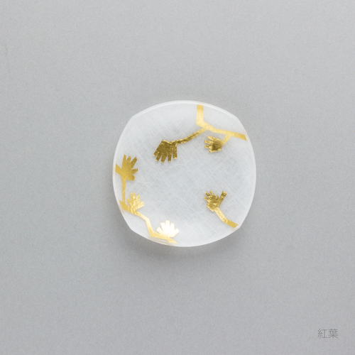 箔祝こまめざら　紅葉
