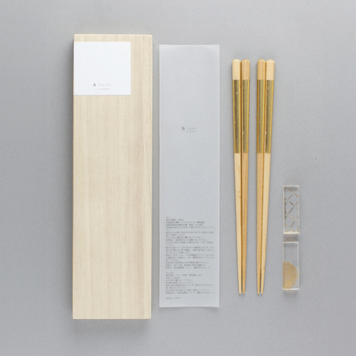 箔 はし+はしおき 木箱入り2セット　実