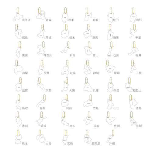 pixel map キーチェーン 柄