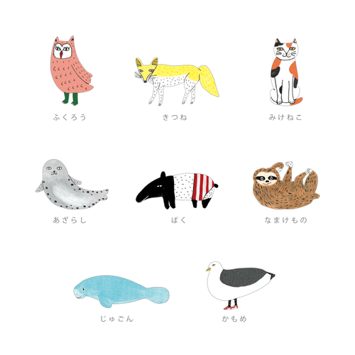 emoemo×toumei バッジ　柄一覧