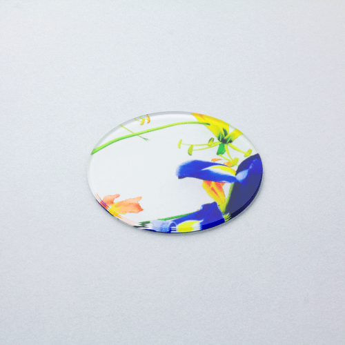 ikebana コースター　アイリス Blue × Yellow
