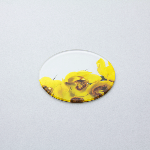 ikebana コースター　シンビジウム Yellow × Gold