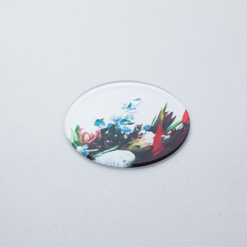 ikebana コースター　プロテア White × Silver