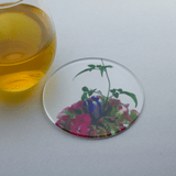 ikebana コースター　ジャスミン Green × Pink