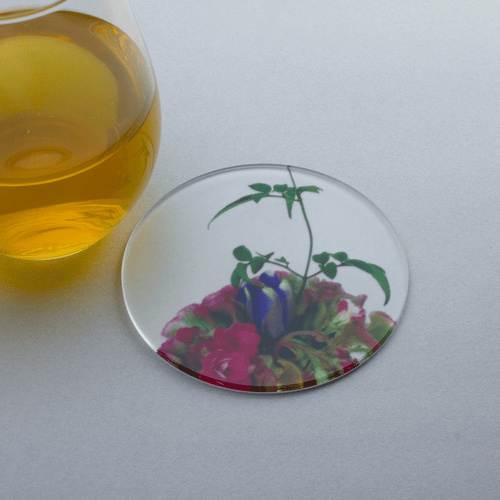 ikebana コースター　ジャスミン Green × Pink