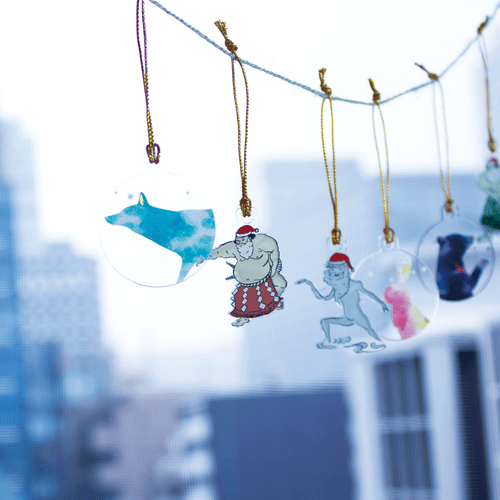 妖怪 クリスマスオーナメント ５個セット