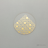 箔 コースター　金柑