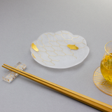 箔まめざら　ジオメトリー　ゴールド　網目
