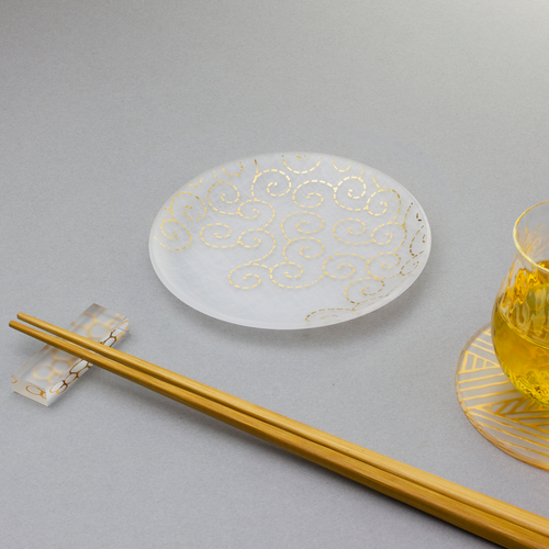 箔まめざら　ジオメトリー　ゴールド　唐草