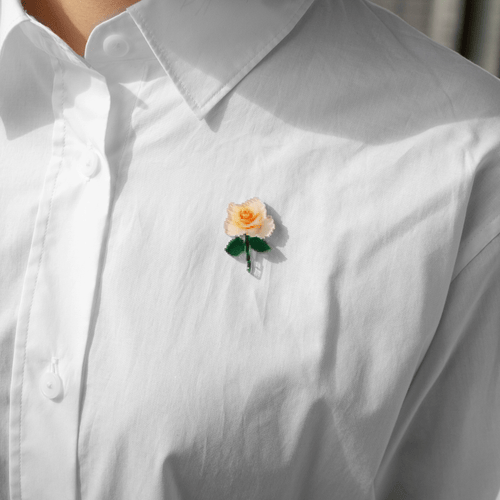 pixel flower バッジ