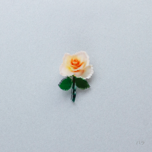 pixel flower バッジ
