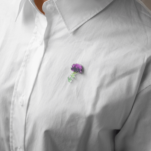 pixel flower バッジ