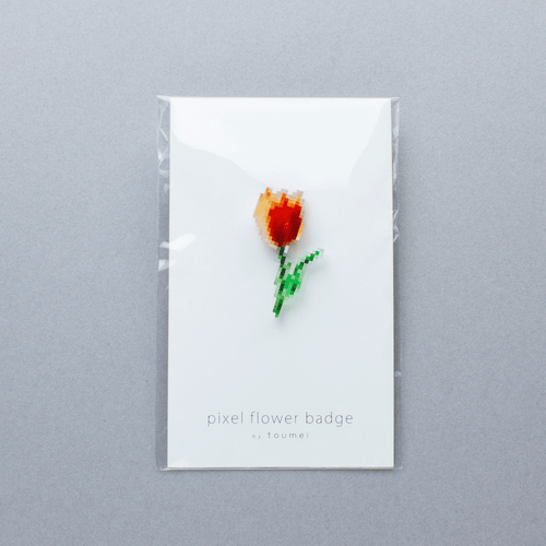 pixel flower バッジ