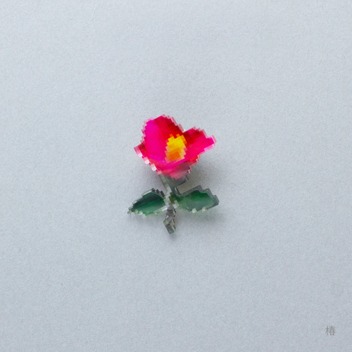 pixel flower バッジ