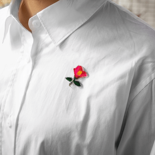 pixel flower バッジ