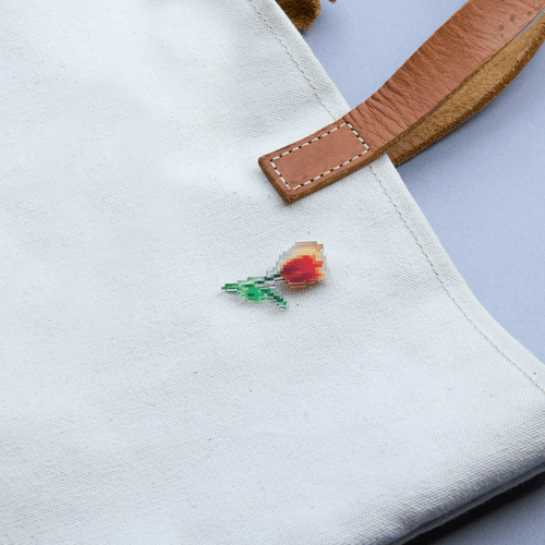 pixel flower バッジ