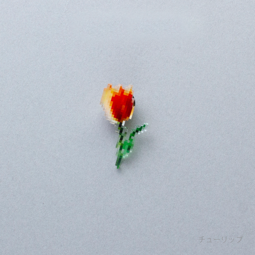 pixel flower バッジ