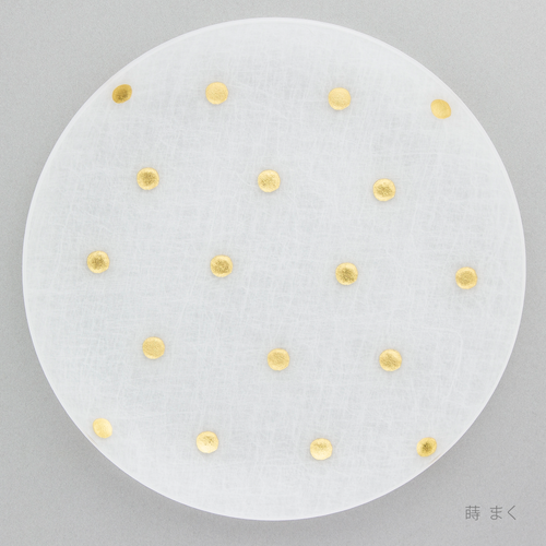 箔 プレート 18cm　蒔